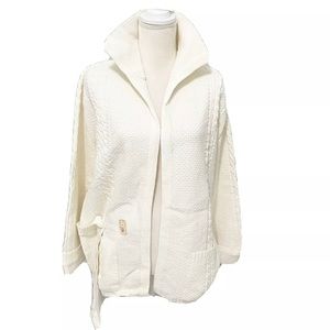 VTG British Vogue Heavy Cream Ivory Sweater Size L